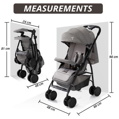 Teknum Trip Plus Stroller Grey